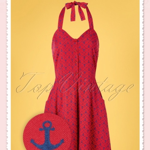 Pretty Vacant Dresses & Skirts - Rare Pretty Vacant Candy Anchor Halter Dress